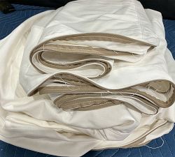 Open Box: York Slope Arm Replacement Slipcover for Grand Sofa (94.5"), 3X1 - Performance Twill Warm White