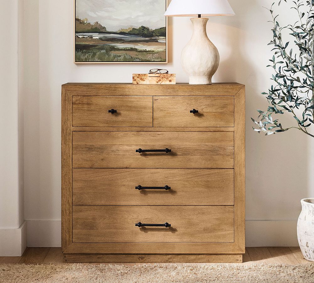 Oakleigh 5-Drawer Tall Wide Dresser (47") by Pottery Barn