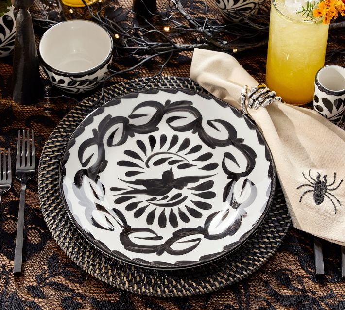 Puebla Porcelain Dinner Plates - Set of 4 | Pottery Barn