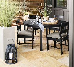 Malibu Metal Round Outdoor Dining Table (60")