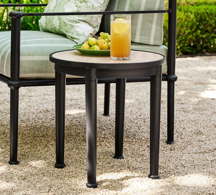 build your own patio umbrella stand DIY Umbrella Stand Side Table
