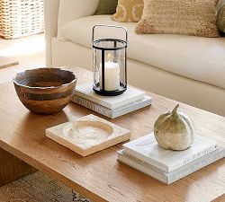Handcrafted Travertine Tray