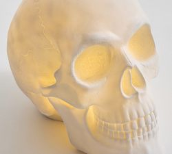 Lit White Skull