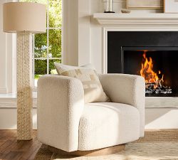 Lila Woven Bone Inlay Floor Lamp (58")