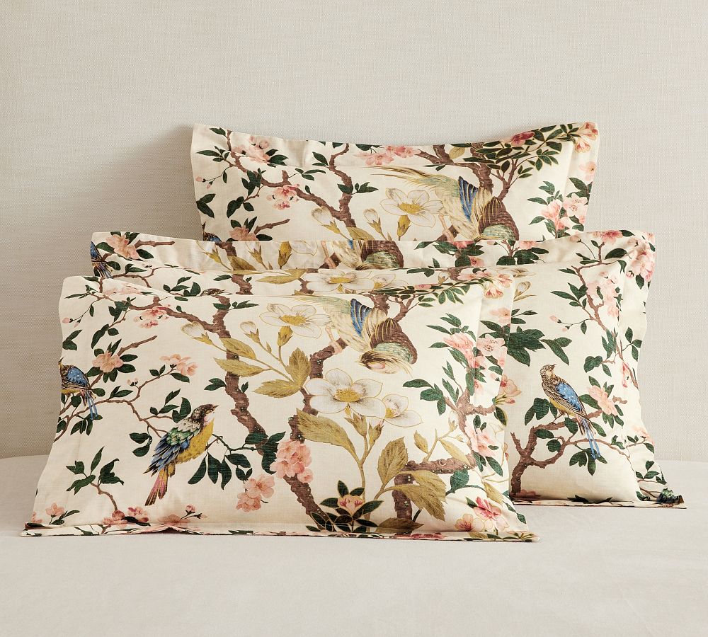 Nola Songbird Percale Sham by Pottery Barn