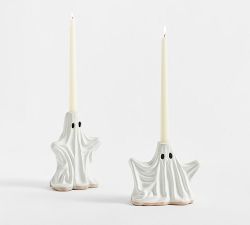 Ceramic Ghost Candle Holder