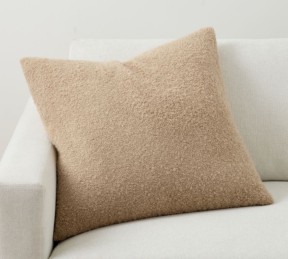 Boucle Pillow Cover - 24", Camel