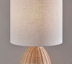 Braxton Rattan Table Lamp (19"-24")