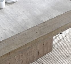Edin Square Reclaimed Wood &amp; Concrete Dining Table (60")