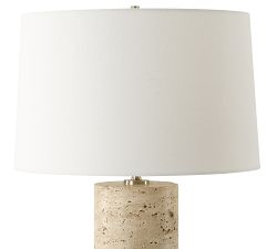 Eliana Travertine Table Lamp (24.5")