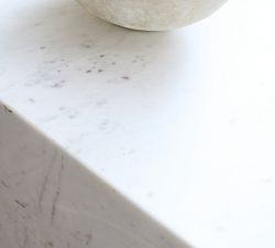 Sansome Square Marble Side Table (18")