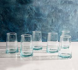 Moroccan Handcrafted Recycled Tumblers - Set of 6
