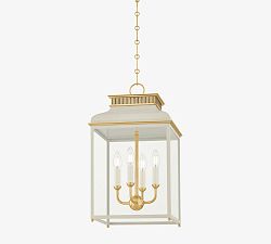 Tommy Metal Square Indoor/Outdoor Lantern Pendant (22")