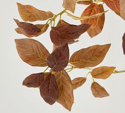 Faux Oversized Chocolate Leaf Branch