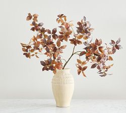 Faux Oversized Chocolate Leaf Branch
