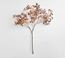 Faux Oversized Chocolate Leaf Branch