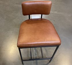 Open Box: Lowen Leather Counter Stool (25.5") - Signature Maple, Bronze