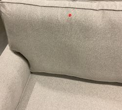 Open Box: Pearce Square Arm Left Loveseat - Performance Heathered Basketweave Dove