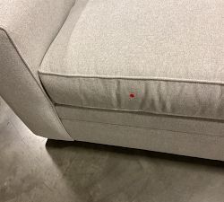Open Box: Pearce Square Arm Left Loveseat - Performance Heathered Basketweave Dove