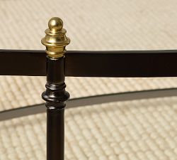 Marlette Oval Glass Coffee Table (51.5")