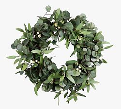 Open Box: Faux Eucalyptus Wreath (24") - Mixed