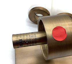 Open Box: Frances Alabaster Double Tube Sconce (22") - Tumbled Brass