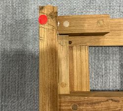 Open Box: Malibu Teak Lounge Chair Frame - Natural