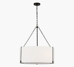 Sofia Linen Drum Pendant (31")