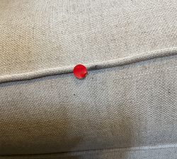 Open Box: Buchanan Roll Arm Ottoman and a Half - Performance Everydaylinen™ Oatmeal