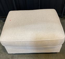 Open Box: Buchanan Roll Arm Ottoman and a Half - Performance Everydaylinen™ Oatmeal