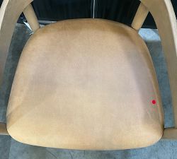 Open Box: Laguna Leather Counter Stool (24") - Keystone Sandstone, Seadrift