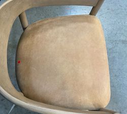 Open Box: Laguna Leather Counter Stool (24") - Keystone Sandstone, Seadrift