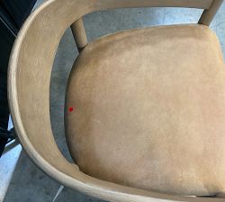 Open Box: Laguna Leather Counter Stool (24") - Keystone Sandstone, Seadrift