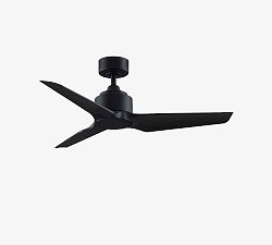 Triaire 44" Indoor/Outdoor Ceiling Fan, Black/Black Blades