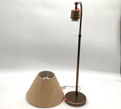 Open Box: Estelle Rattan Task Table Lamp (28") - Vintage Brass