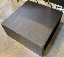 Open Box: Folsom Large Square Coffee Table (40") - Charcoal