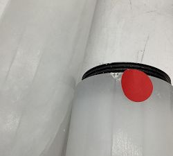 Open Box: Frances Alabaster Double Tube Sconce (22") - Matte Black