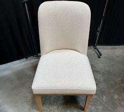 Open Box: Layton Grand Upholstered Dining Chair - Performance Boucle Oatmeal, Seadrift