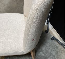 Open Box: Layton Grand Upholstered Dining Chair - Performance Boucle Oatmeal, Seadrift