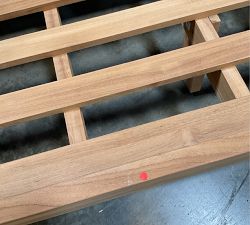 Open Box: Malibu Teak Grand Outdoor Sofa Frame (97") - Natural