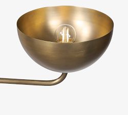 Lona Brass Round Chandelier (44")