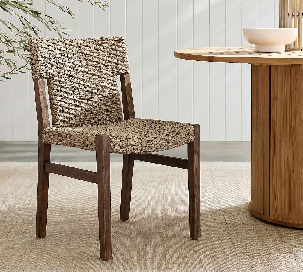 Connie Teak Outdoor Dining Chair by Pottery Barn