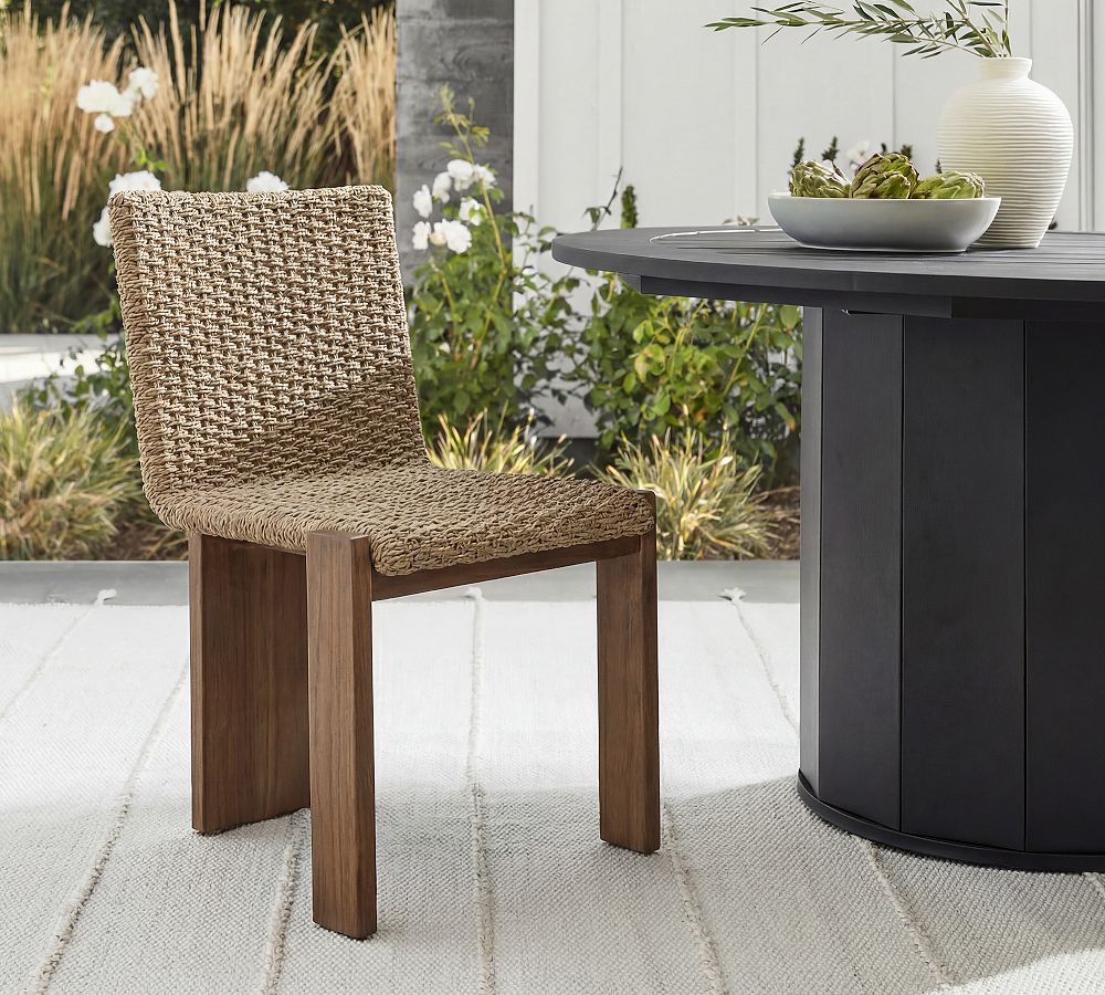 Roxanna Teak Outdoor Dining Chair by Pottery Barn