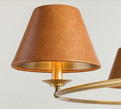 Oxford Leather Chandelier Shade - Pack of 6