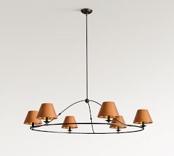 Oxford Leather Chandelier Shade - Pack of 6
