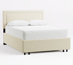 Elliot Square Upholstered Footboard Storage Platform Bed