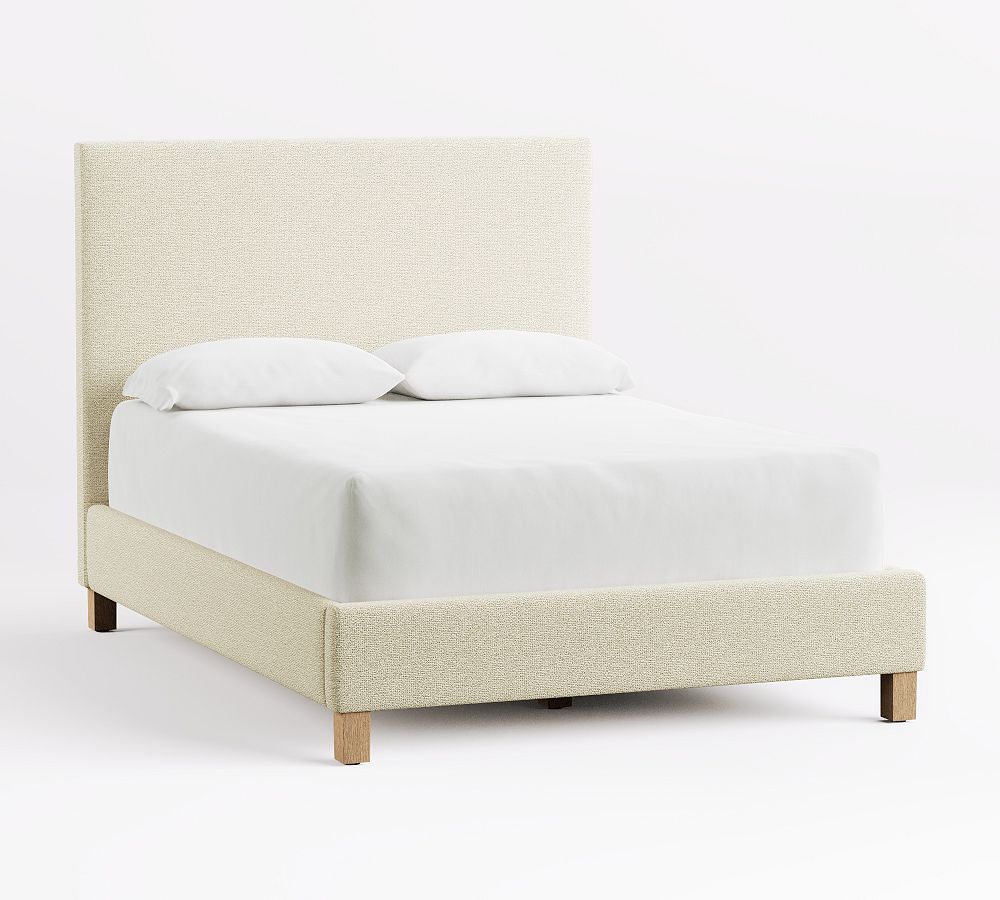 Square Bed Example Arlo Upholstered Square Bed | Pottery Barn
