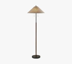 Patton Wood &amp; Metal Floor Lamp (62")