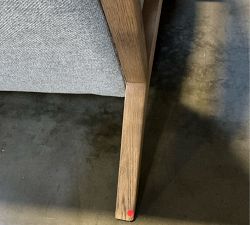 Open Box: Atwood Chair - Performance Heathered Basketweave Chambray, Seadrift