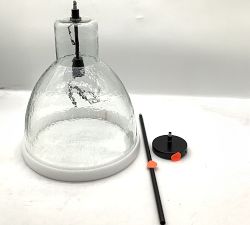 Open Box: Bridget Recycled Glass Pendant, Large (17") - Bronze